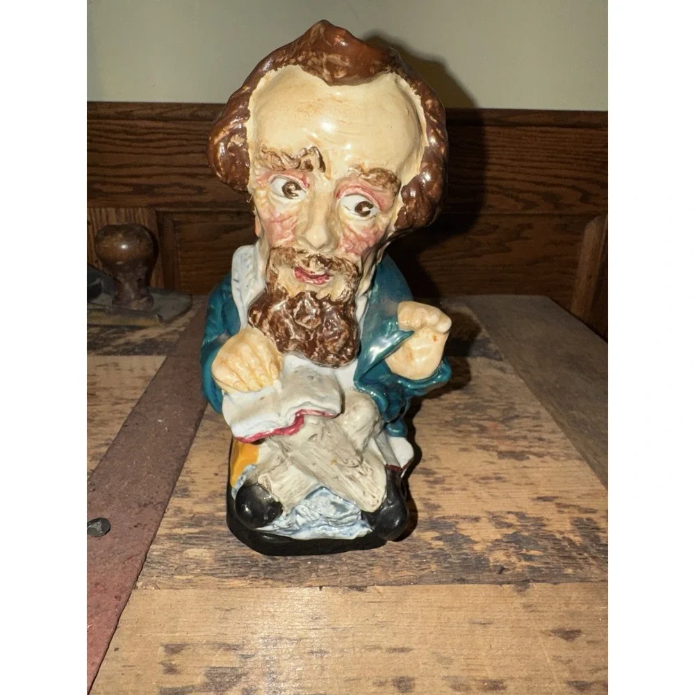 Charles Dickens 1812-1870 Burleigh Ware Large Toby Jug In Very Good Condition